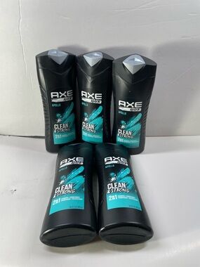 AXE Apollo Clean & Strong 2-in-1 Shampoo + Conditioner 473ml 16 oz lot of 5
